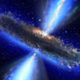 Illustration for article titled Ancient black hole contains 100,000 Suns worth of water